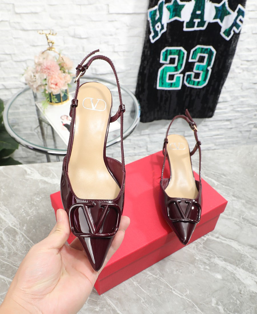 245RVL18ZDE Stylish leather  High heels