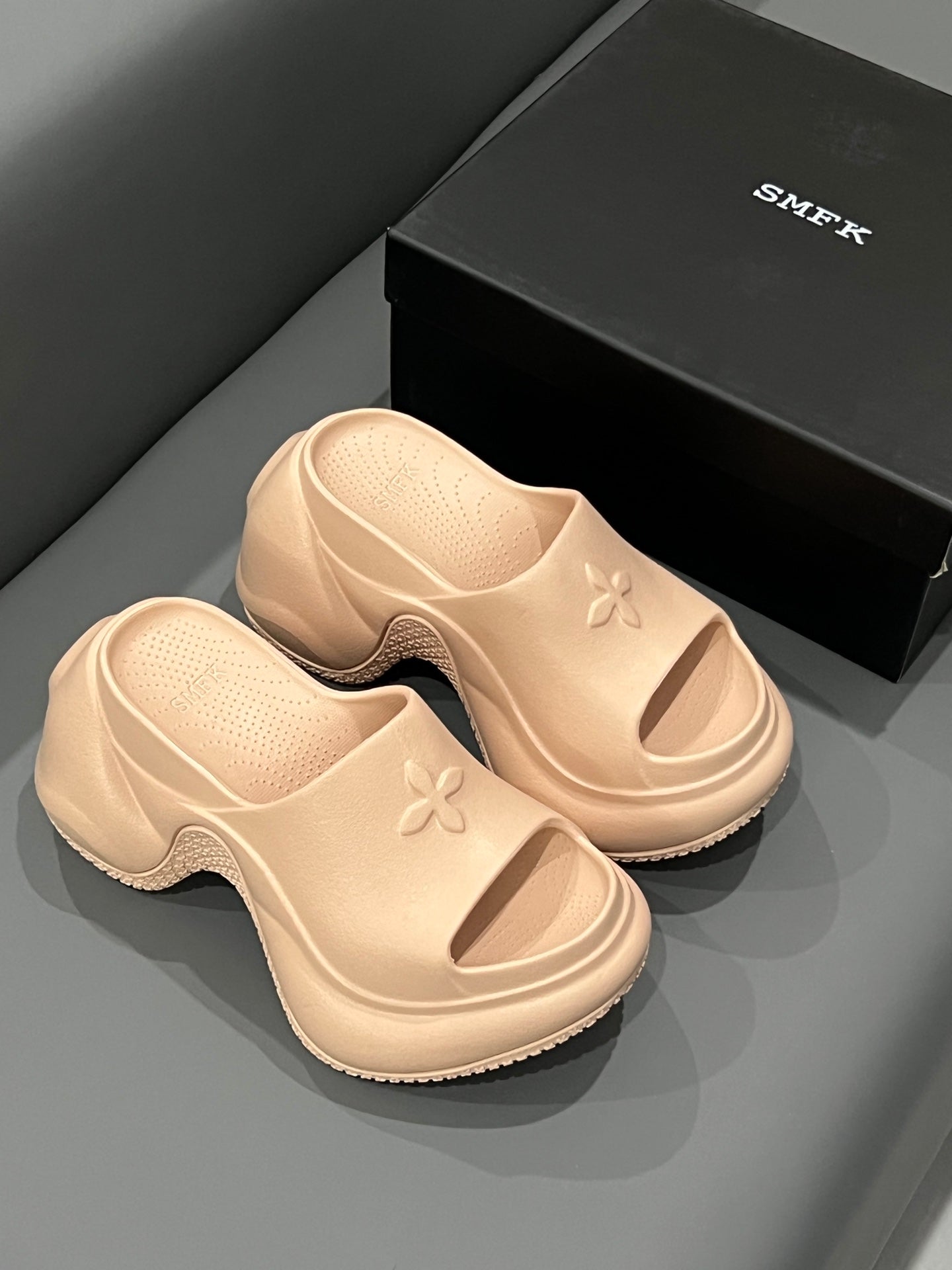 14A14ZDE Stylish slippers  Heel height 7.5cm 9.5cm