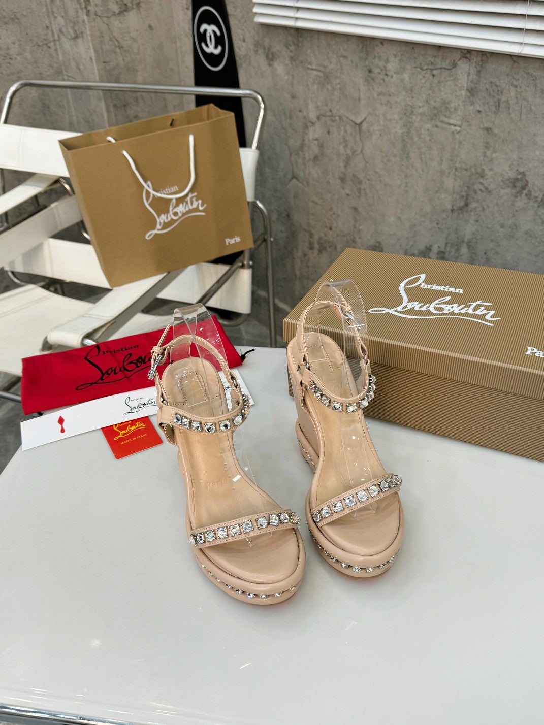J4A7ZDE Stylish leather High heels12cm heel