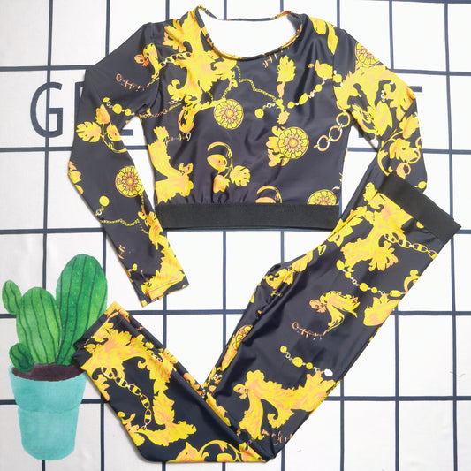 14A153YDE Stylish Long sleeve swimsuit