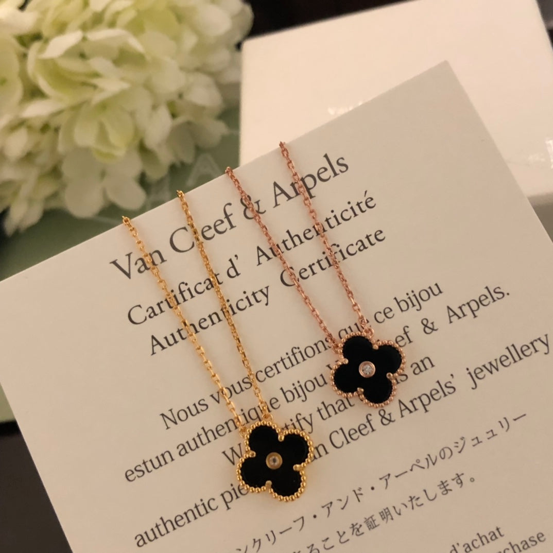 5XVA185XDE Stylish 1 flower necklace