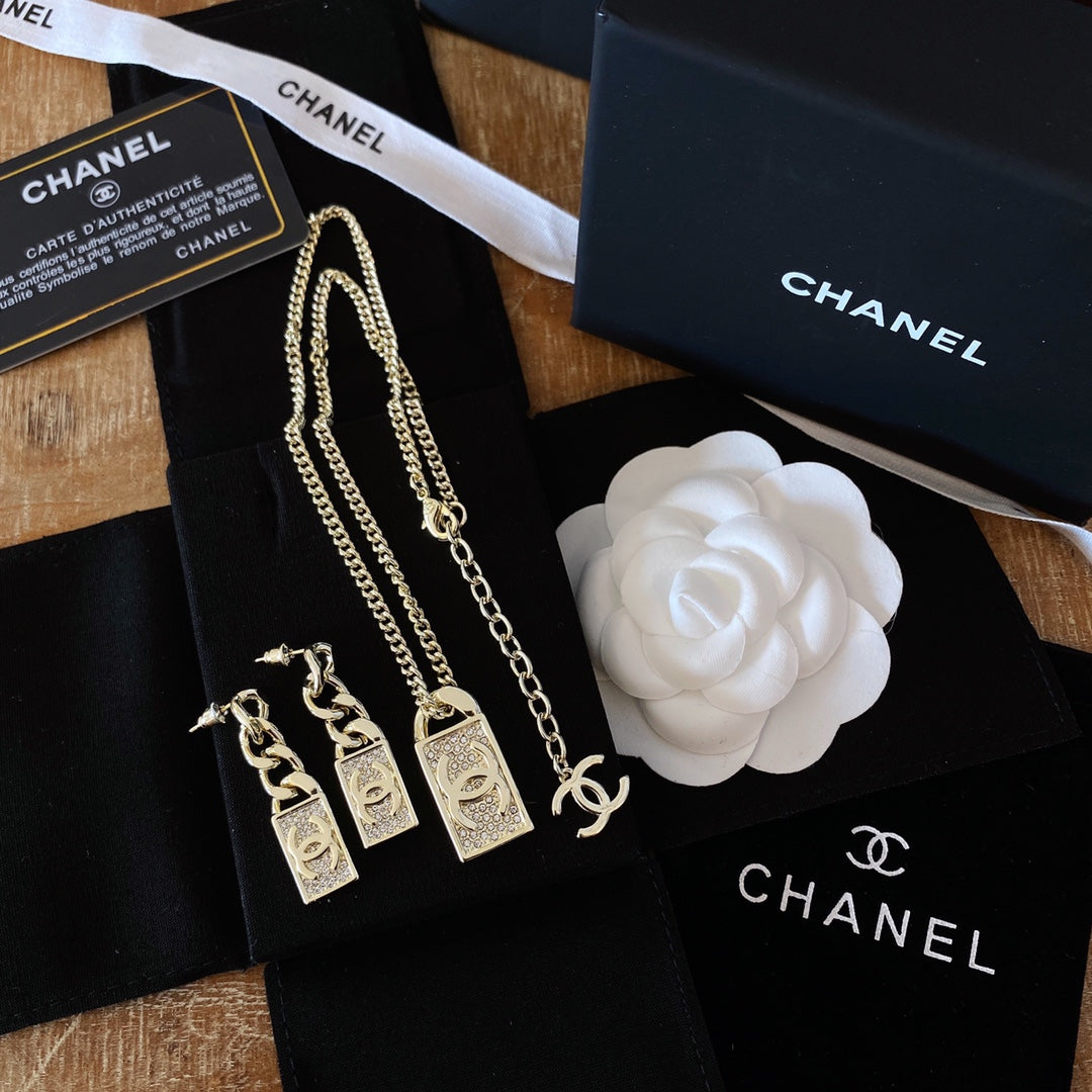 1NC114XDE Stylish  necklace  earrings