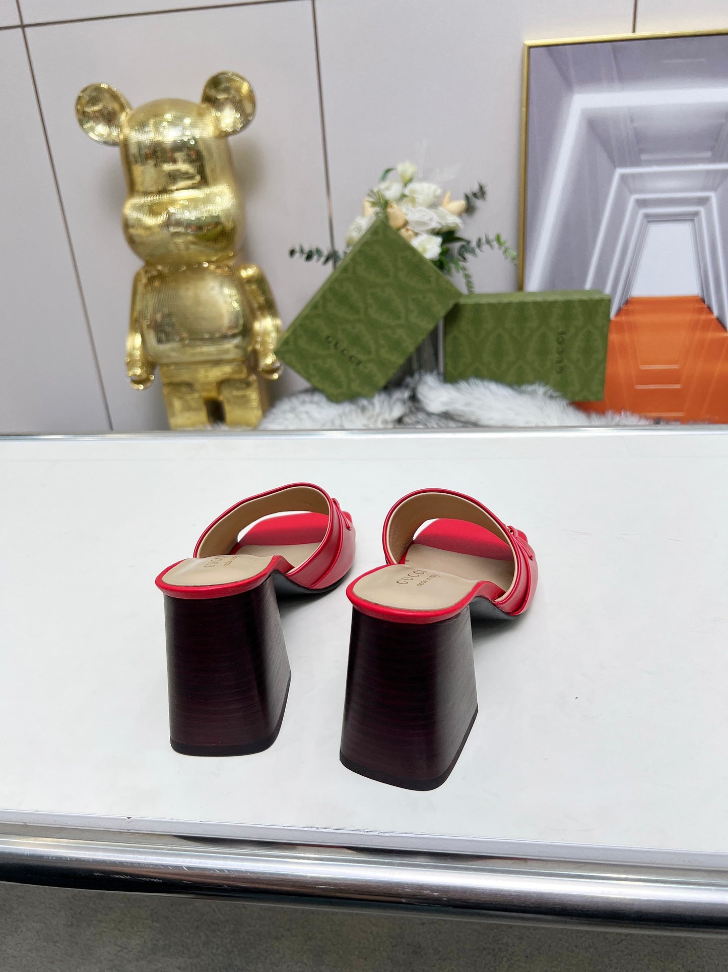 275NB11ZDE Stylish leather High heels