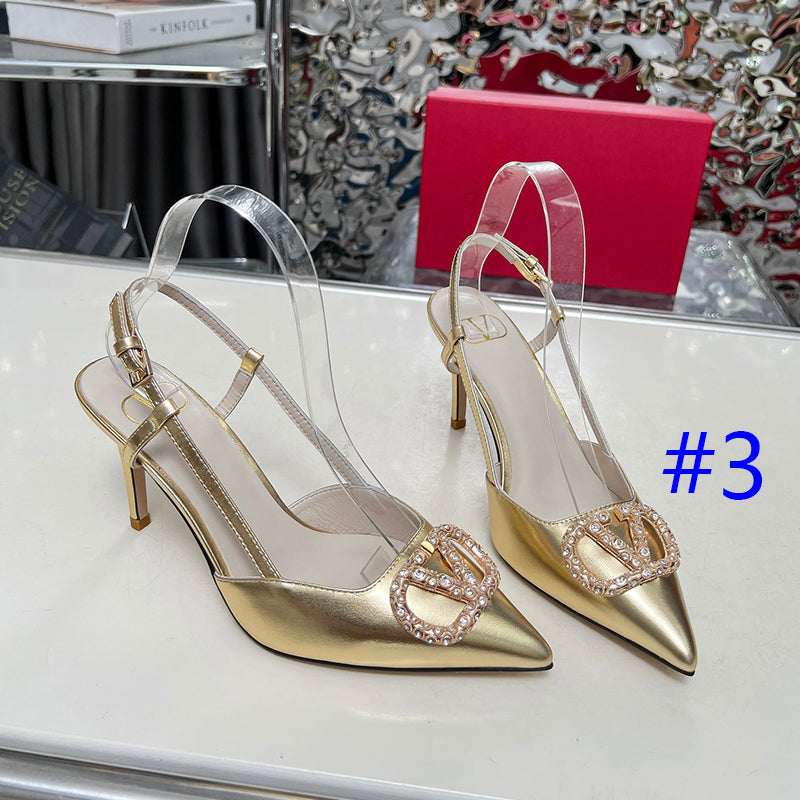 245RVL22ZDE Stylish leather  High heels