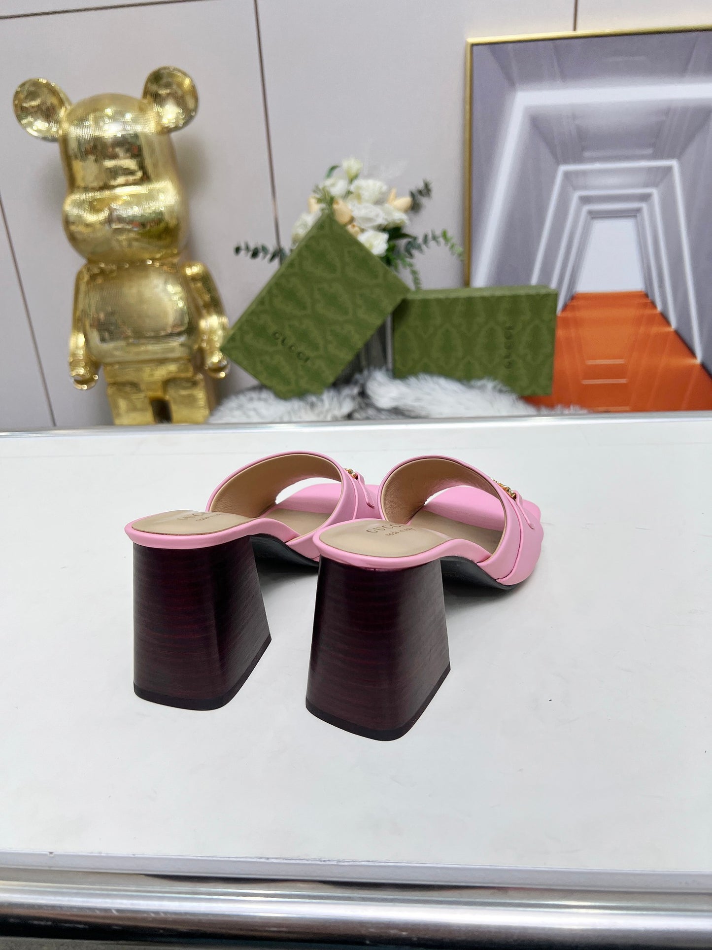 275NB11ZDE Stylish leather High heels