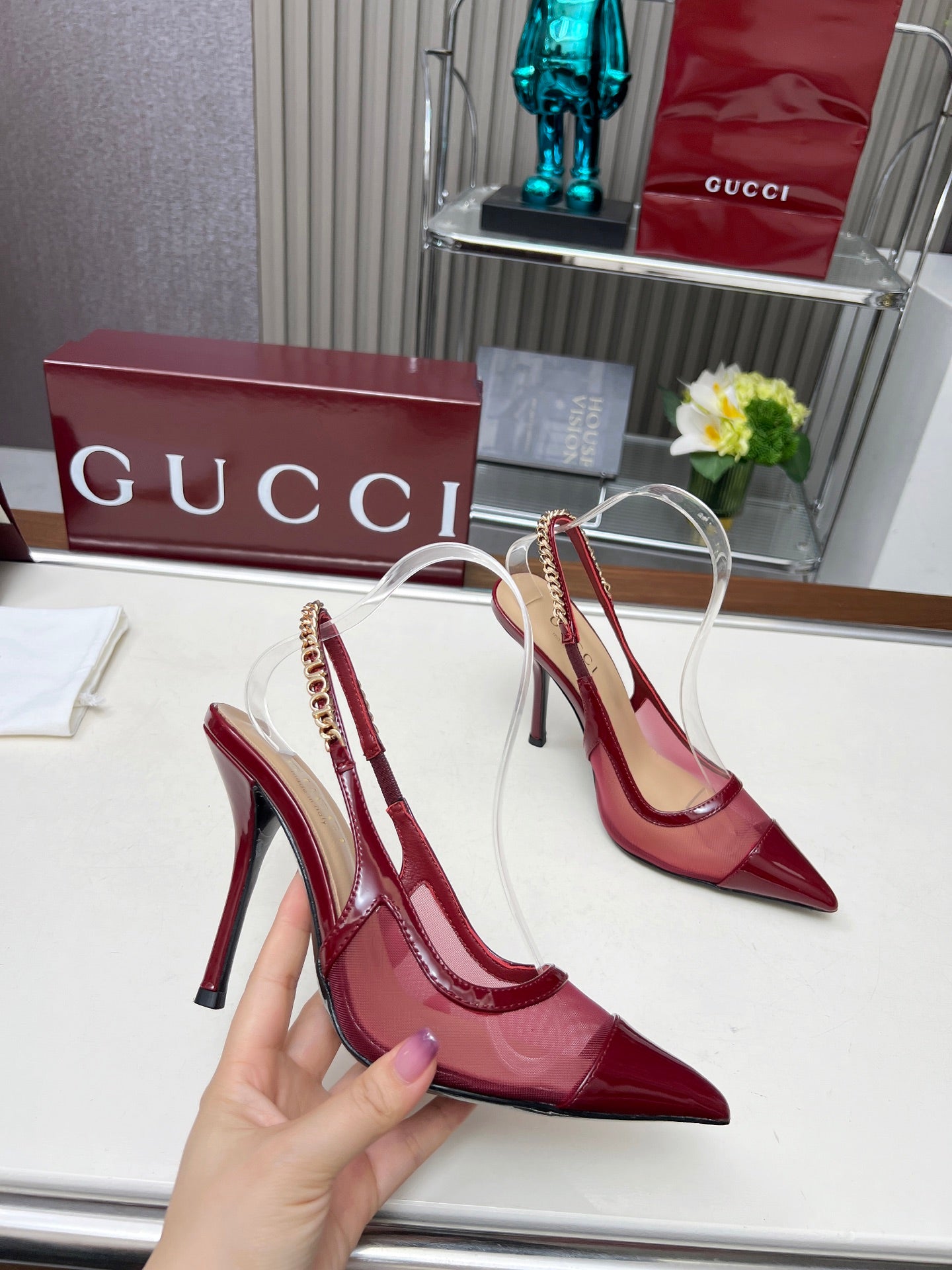 285ZB61ZDE Stylish leather  High heels