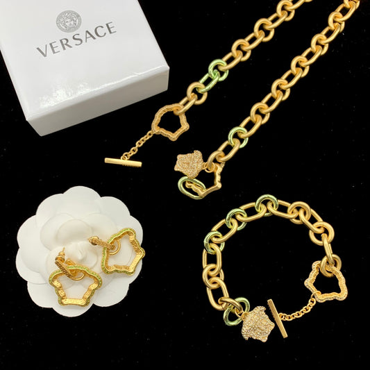 175RV71XDE Stylish Necklace .  Bracelets.Earrings .