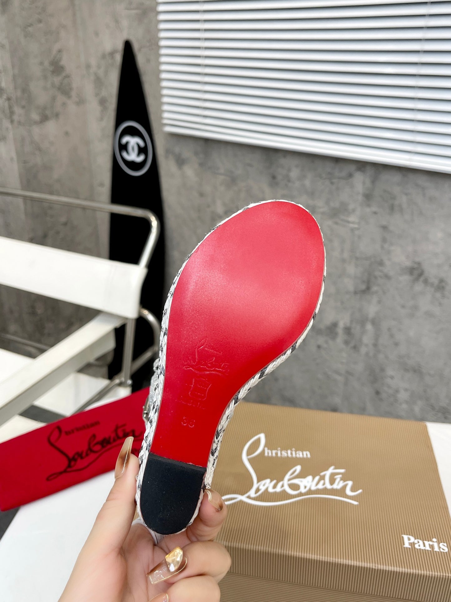 J4A44ZDE Stylish leather sandals 12cm heel