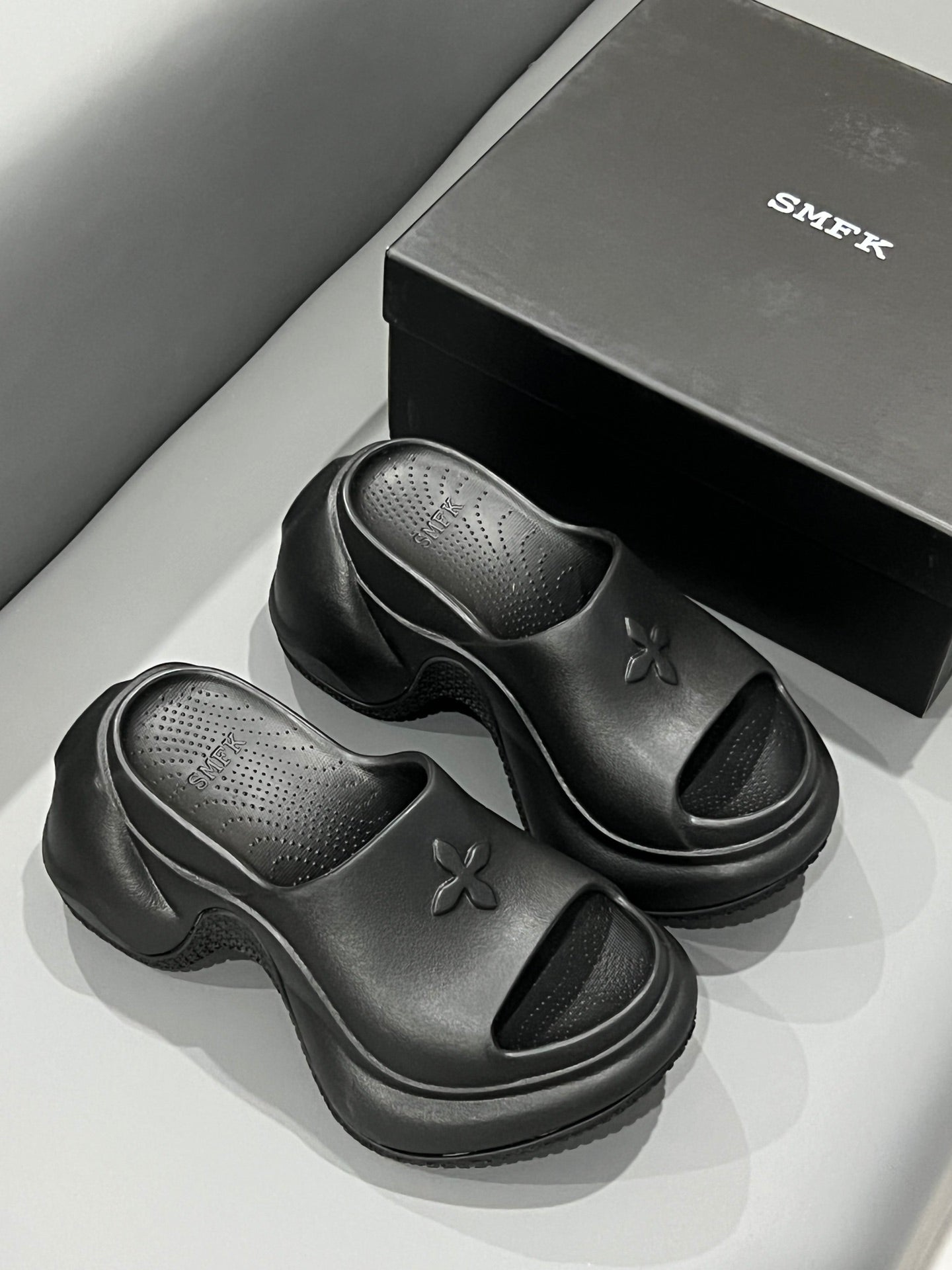14A14ZDE Stylish slippers  Heel height 7.5cm 9.5cm
