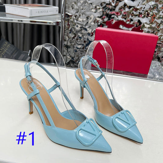 245RVL21ZDE Stylish leather  High heels