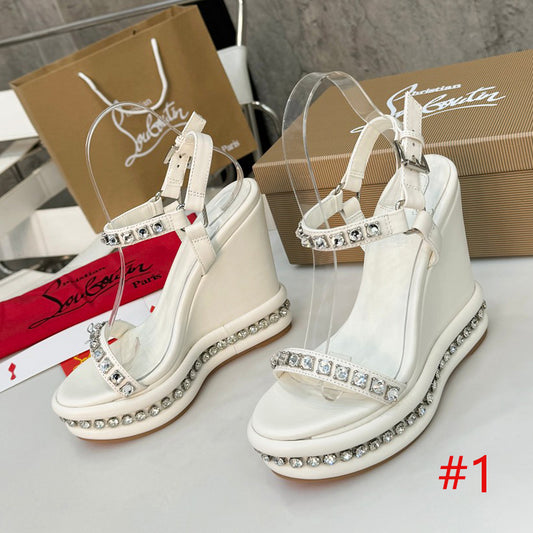 J4A7ZDE Stylish leather High heels12cm heel
