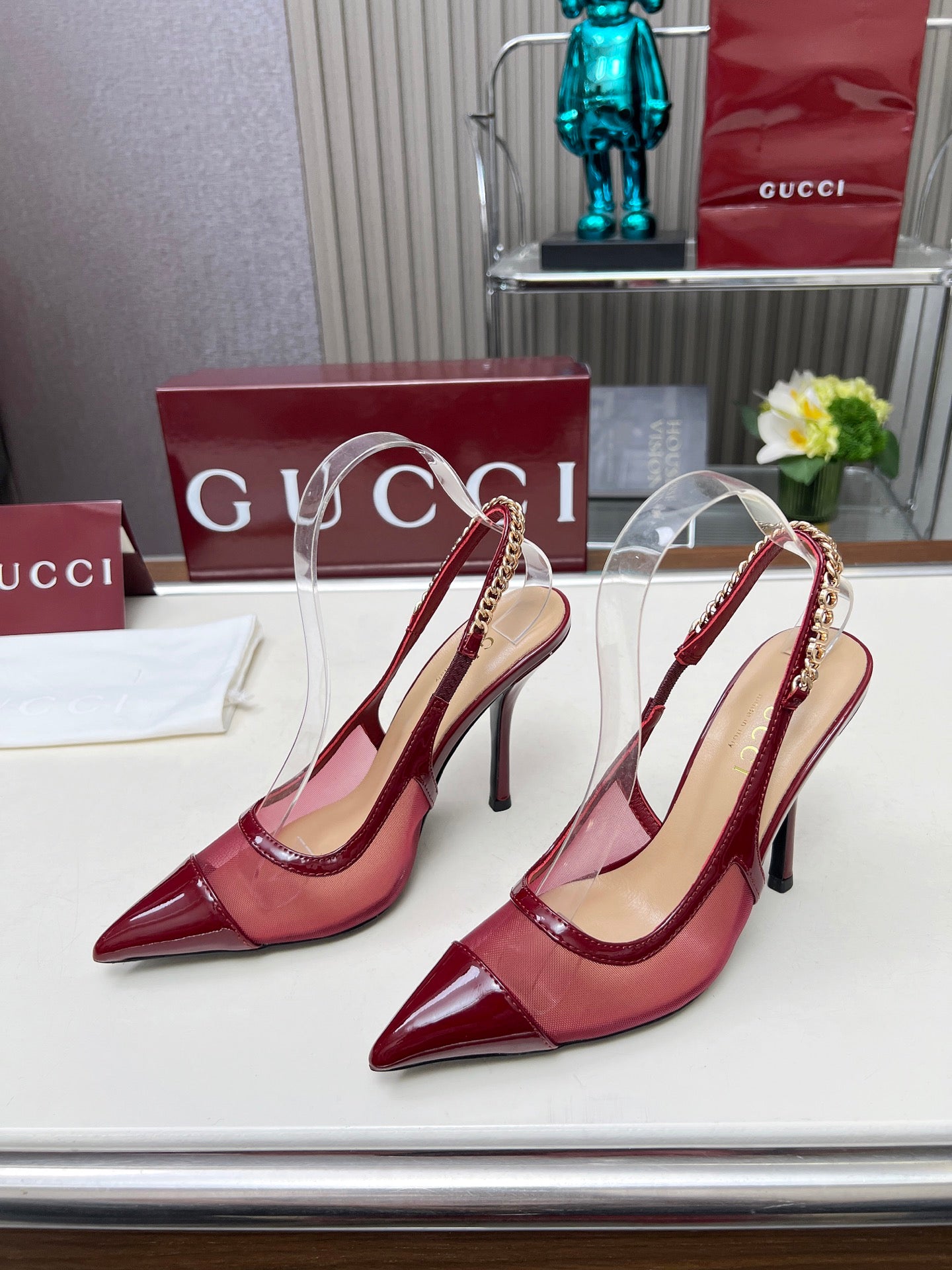 285ZB61ZDE Stylish leather  High heels