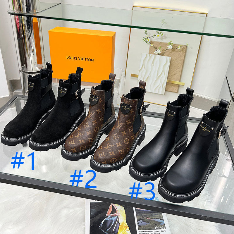 JE1XDE Stylish leather boots