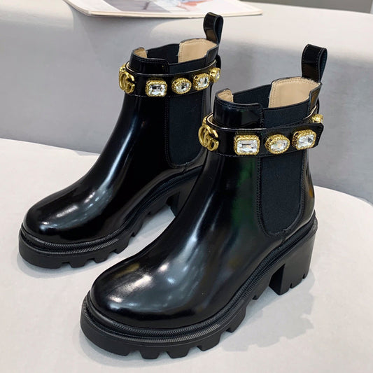 2XB194ZDE Stylish leather boot (top layer leather lining)