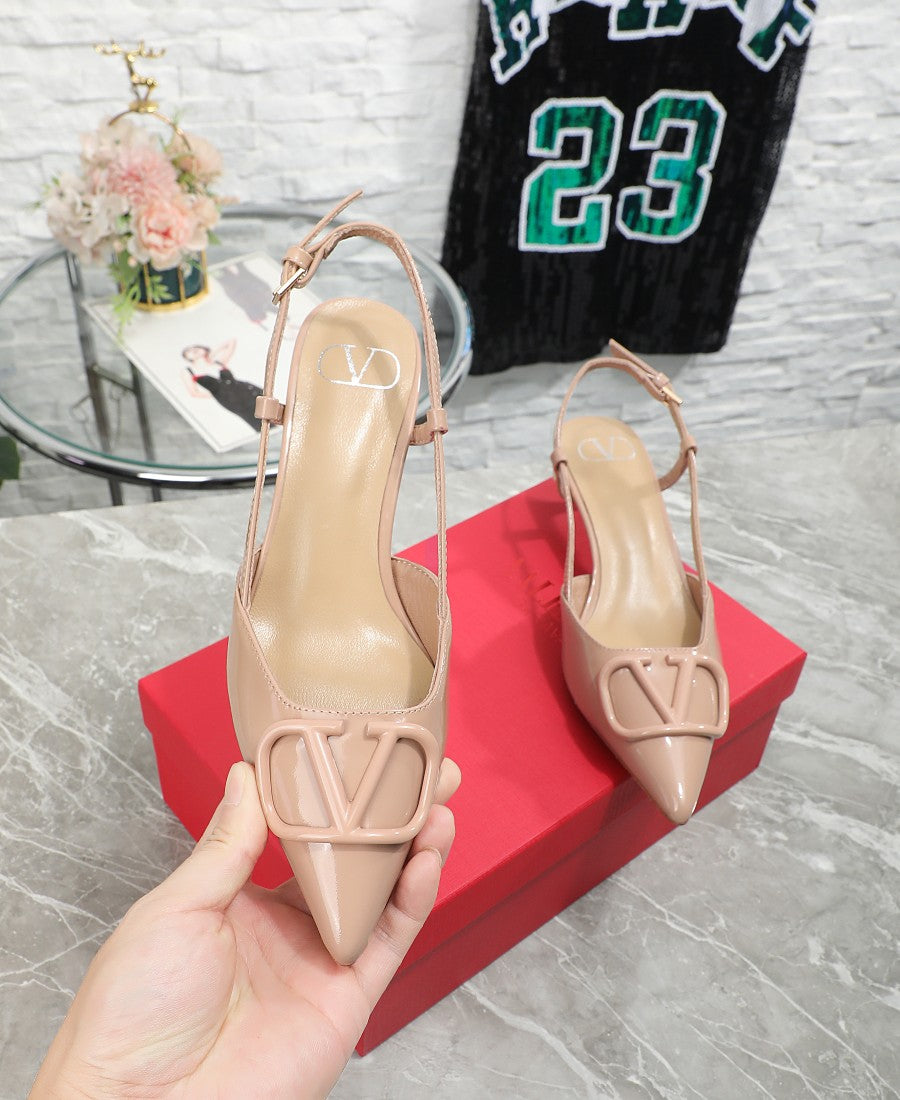 245RVL18ZDE Stylish leather  High heels