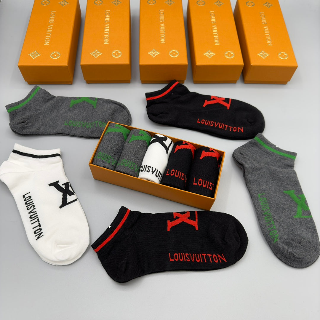 235QE21SDE Stylish socks(5 pairs )