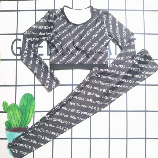 14A135YDE Stylish Long sleeve swimsuit