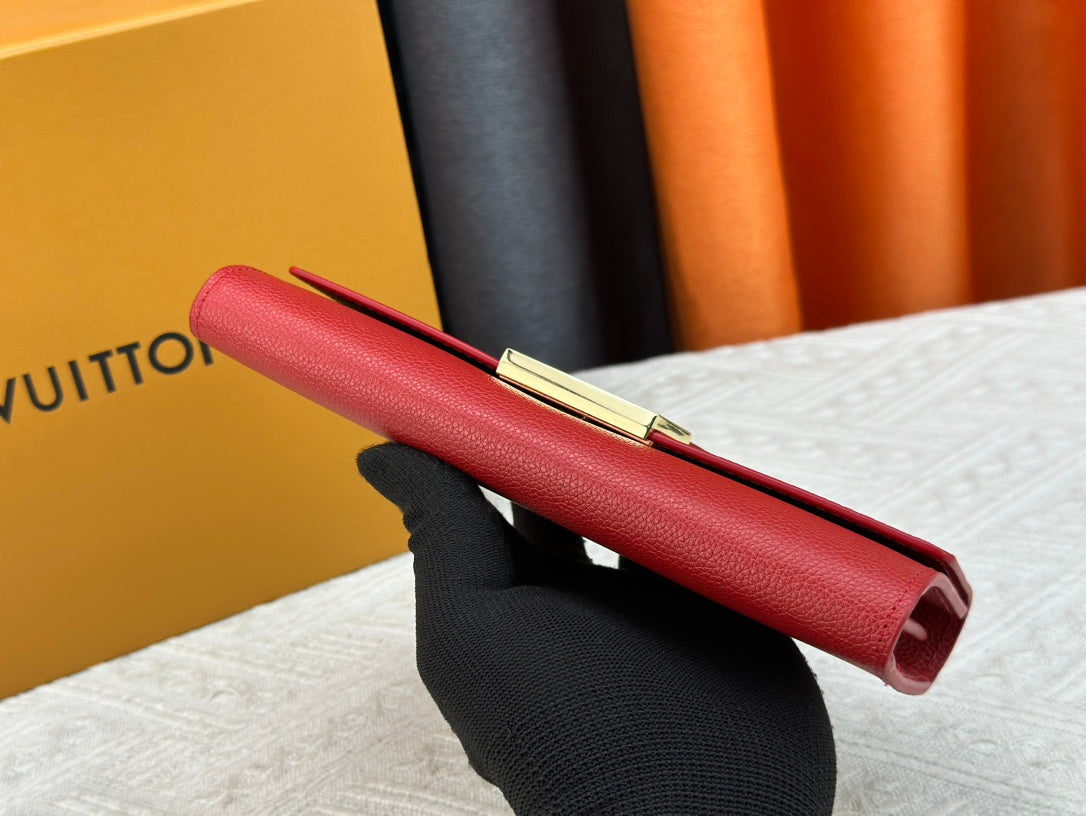 1XE74BDE Stylish leather wallets with package