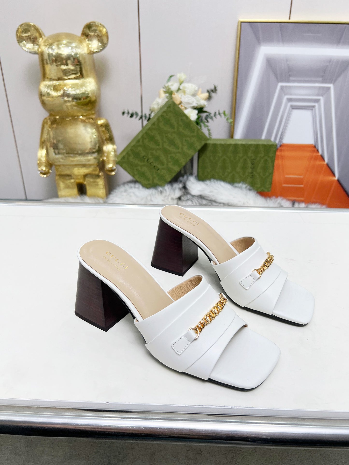 275NB11ZDE Stylish leather High heels