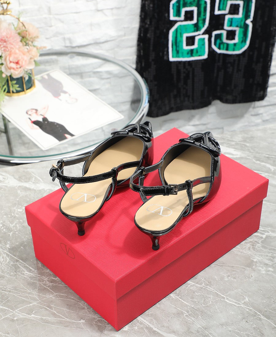 245RVL18ZDE Stylish leather  High heels