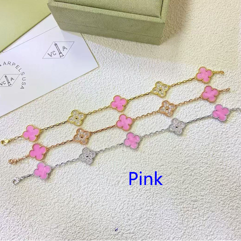 5XVA179KDE Stylish bracelets 5 flowers normal size1.5cm flower