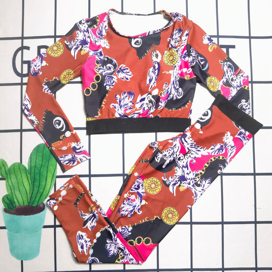 14A154YDE Stylish Long sleeve swimsuit