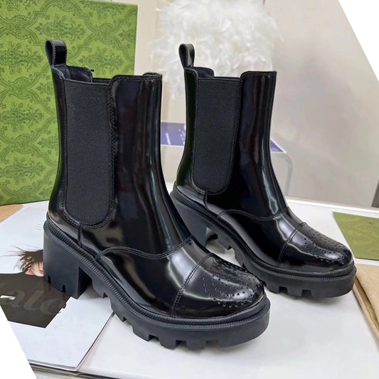 2XB198ZDE Stylish leather boot (top layer leather lining)