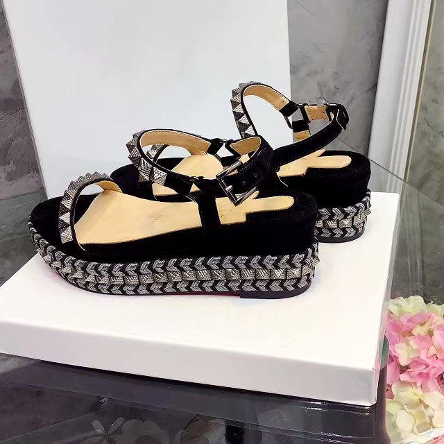 J4A59ZDE Stylish leather High heels 6cm
