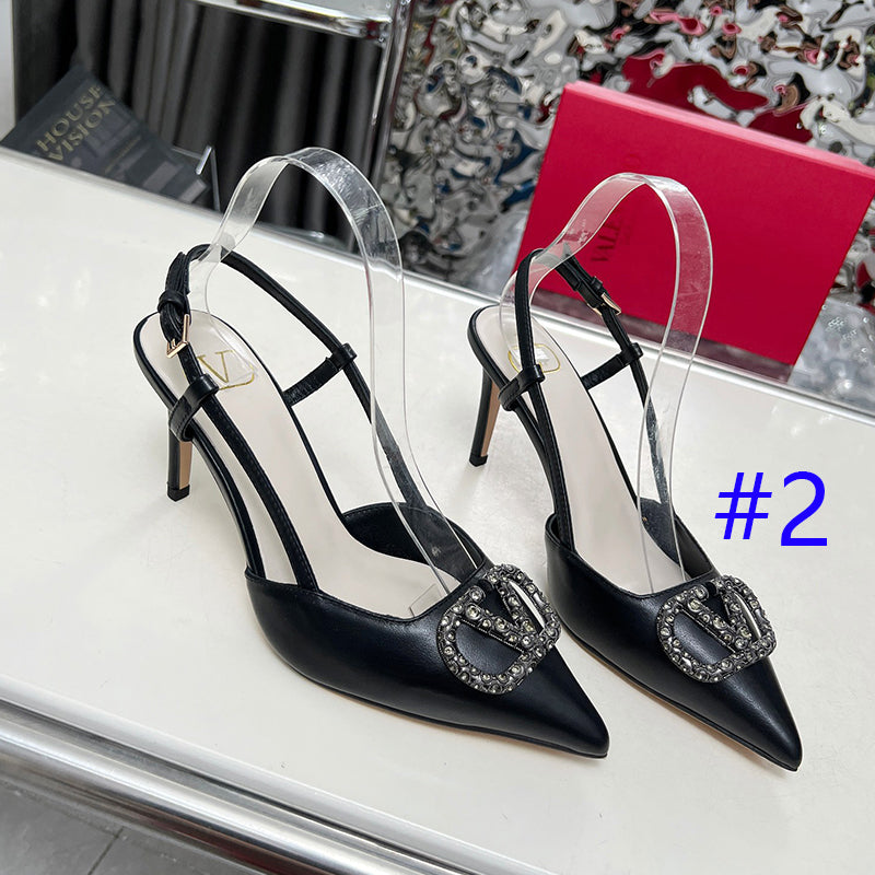 245RVL22ZDE Stylish leather  High heels