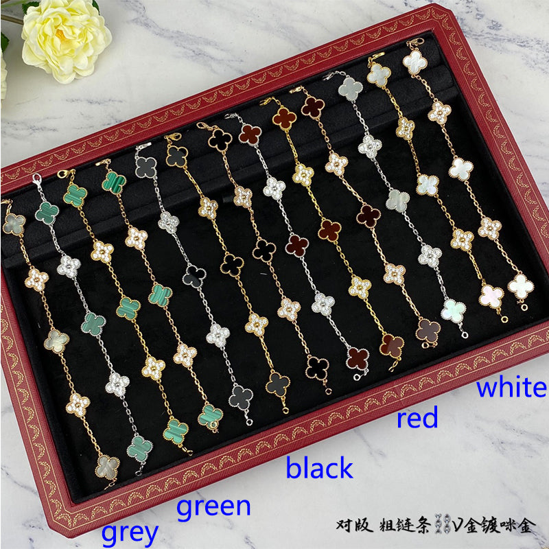 5XVA179KDE Stylish bracelets 5 flowers normal size1.5cm flower