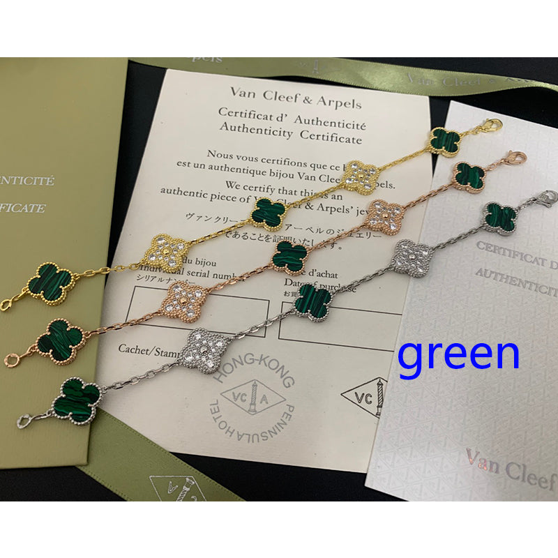 5XVA179KDE Stylish bracelets 5 flowers normal size1.5cm flower