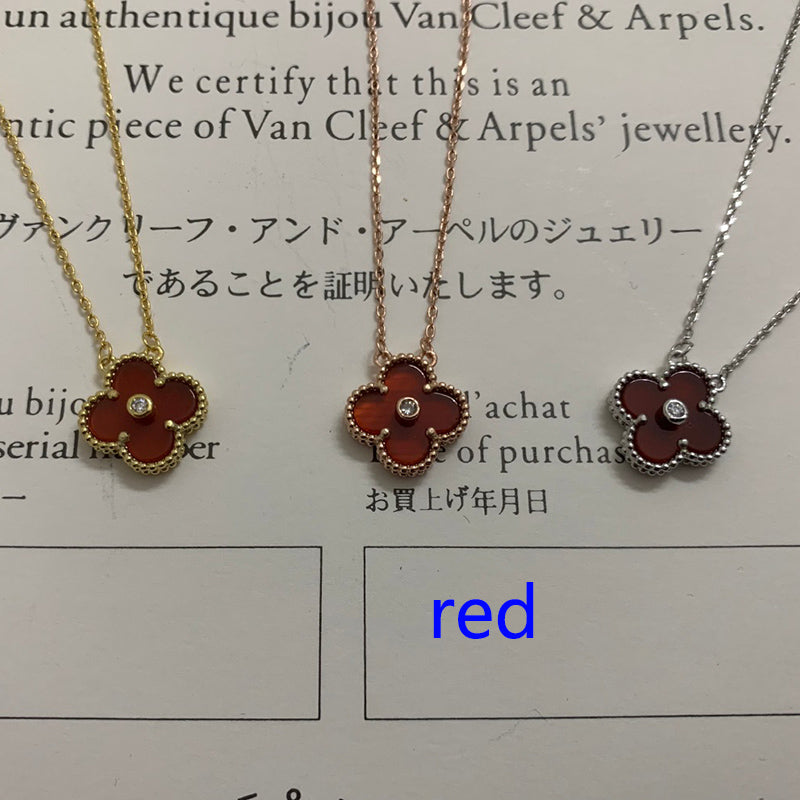 5XVA185XDE Stylish 1 flower necklace