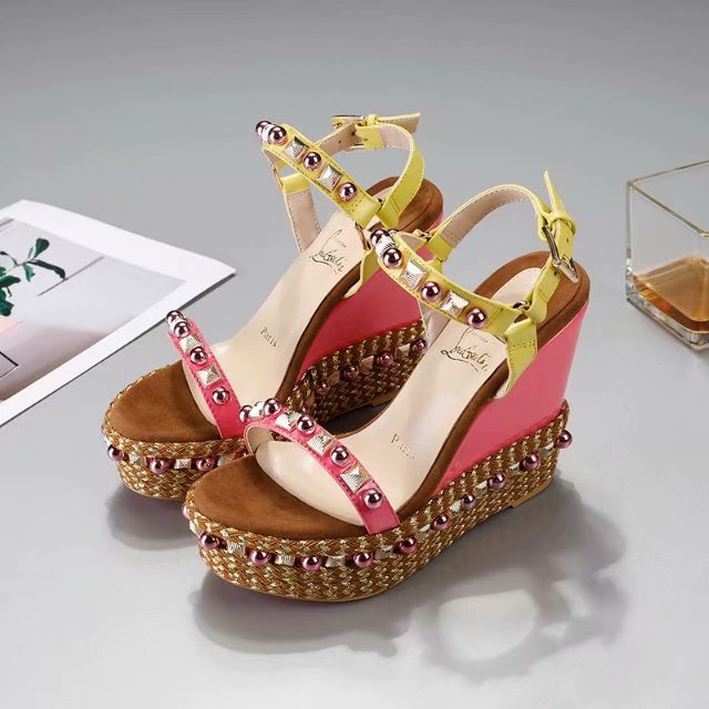 J4A62ZDE Stylish leather High heels 12cm heel