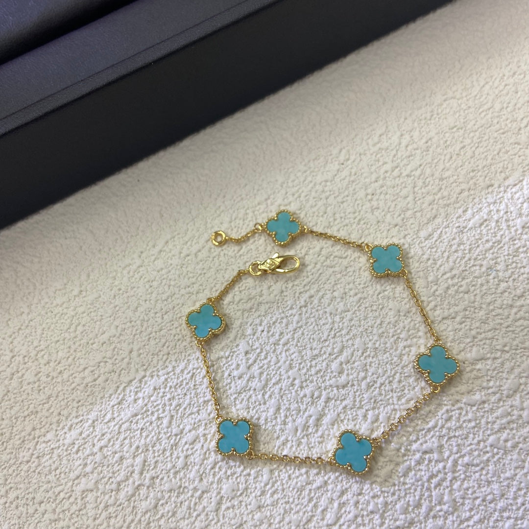 5XVA183KDE Stylishbracelets 6 flowers mini size 0.9cm flower