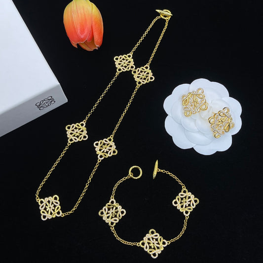 14A756KDE Stylish  Earrings Bracelets Necklaces