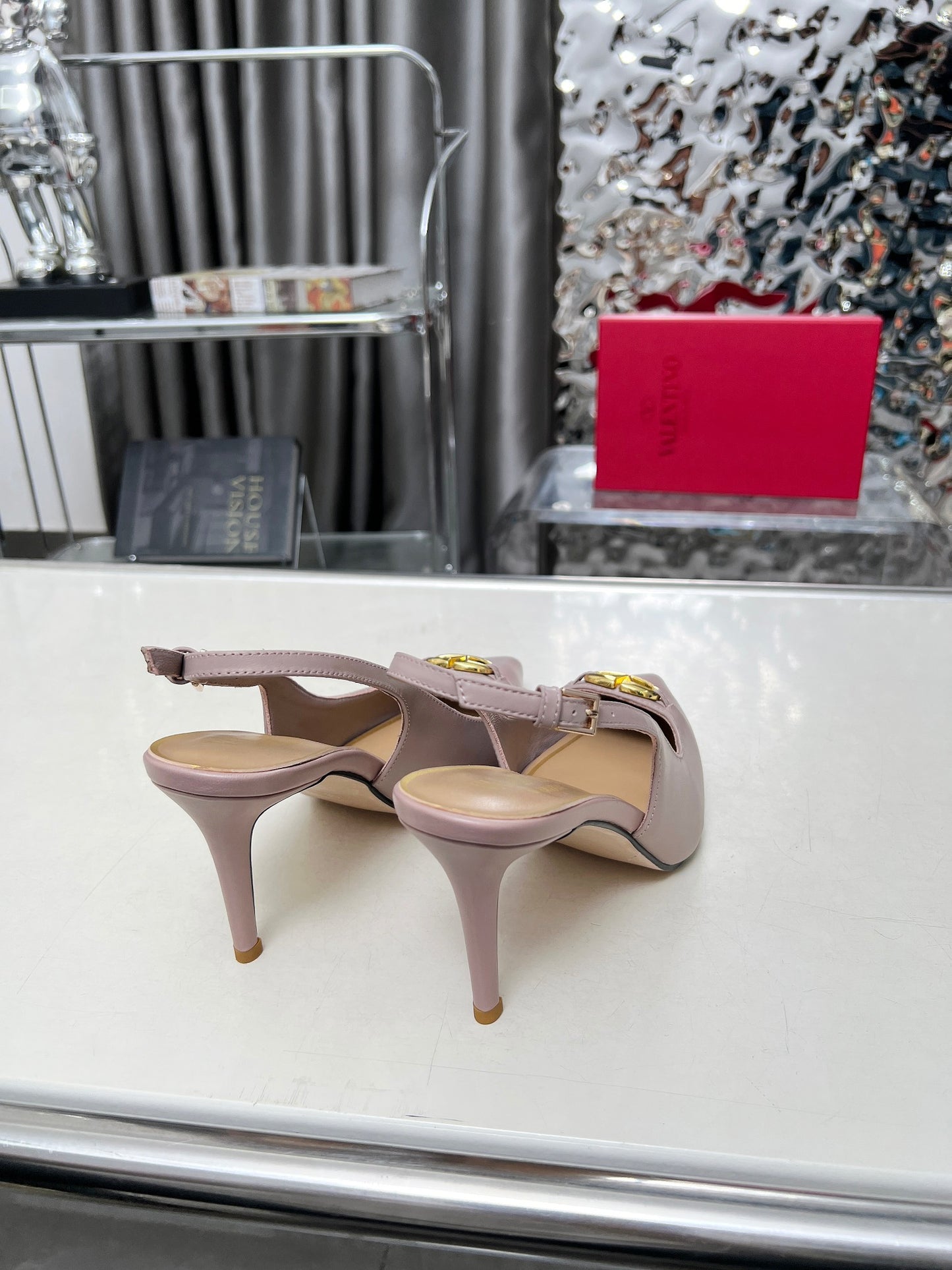 245RVL17ZUEDE Stylish leather  High heels