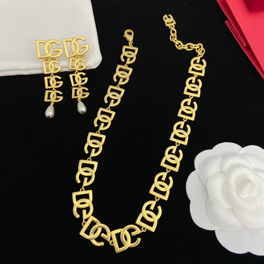 1NA137XDE Stylish  necklace earrings