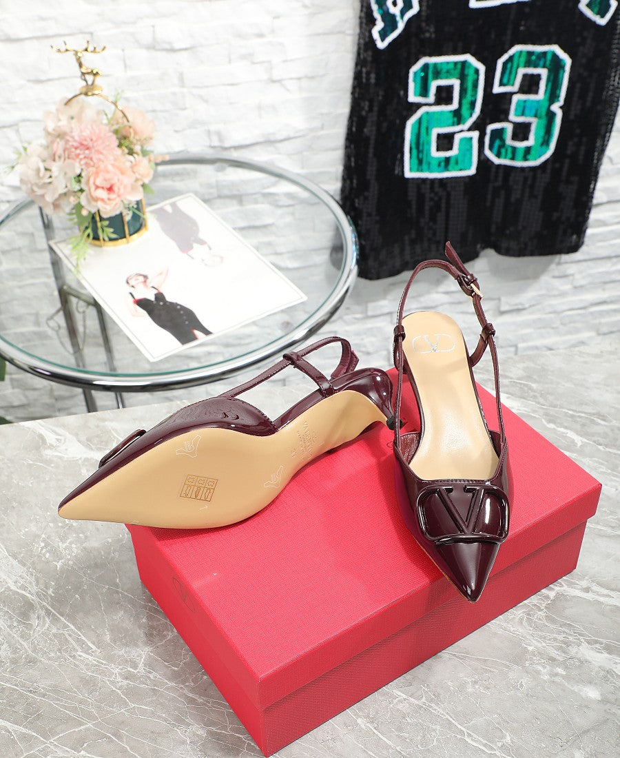 245RVL18ZDE Stylish leather  High heels