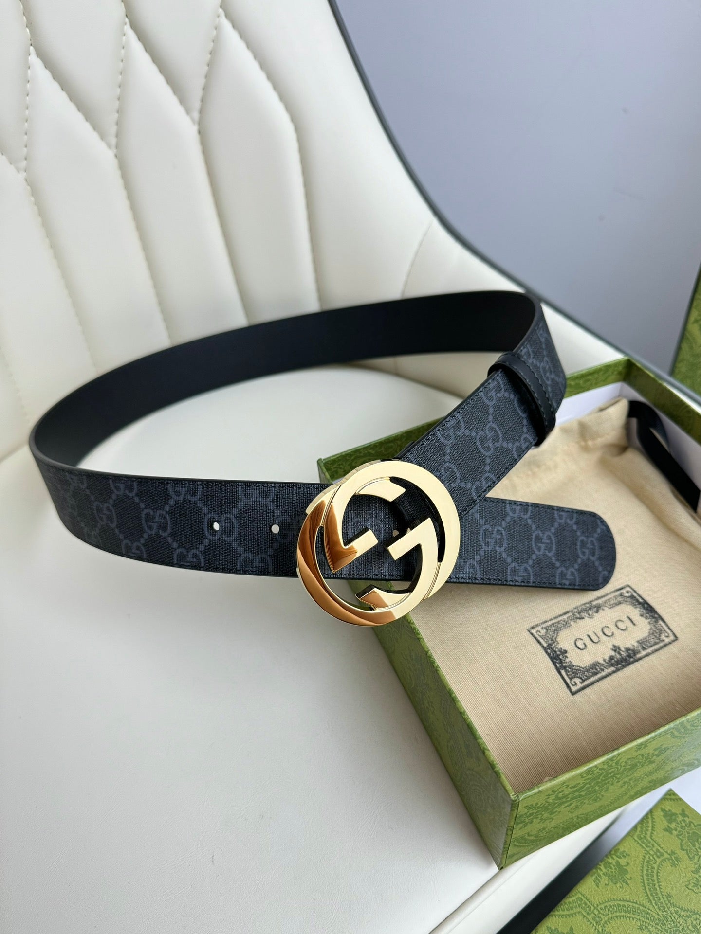 195NB3PDE Stylish high-quality leather belt
