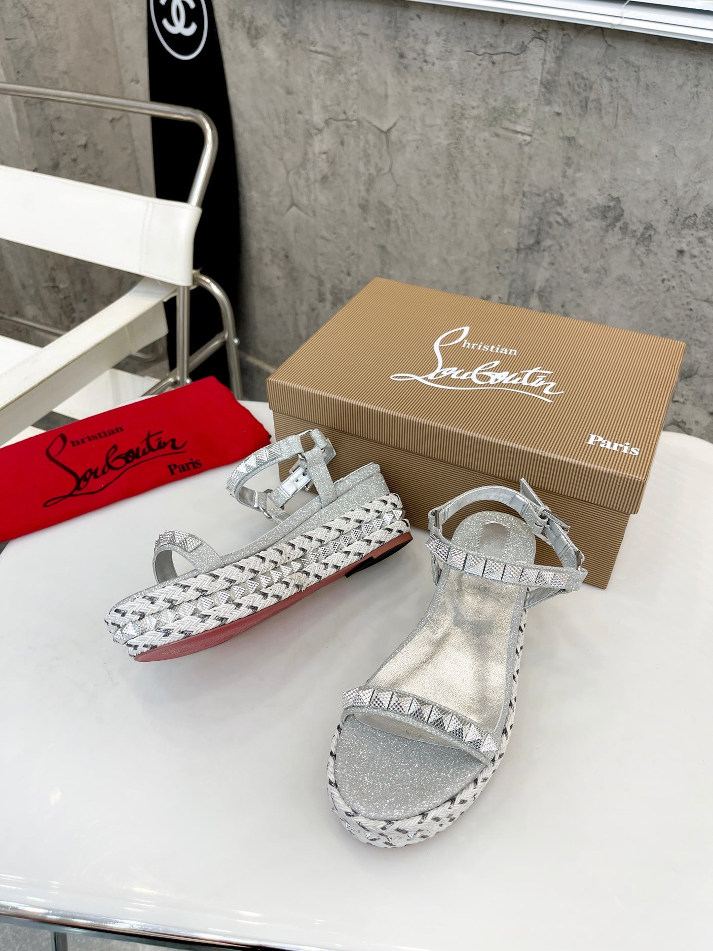 J4A45ZDE Stylish leather High heels 6cm