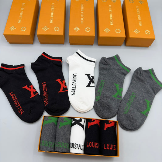 235QE21SDE Stylish socks(5 pairs )
