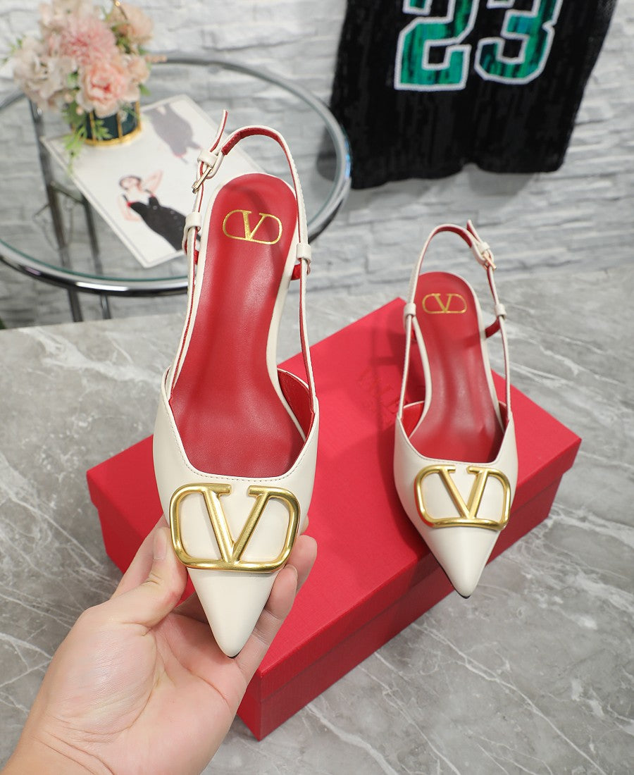 245RVL19ZDE Stylish leather  High heels