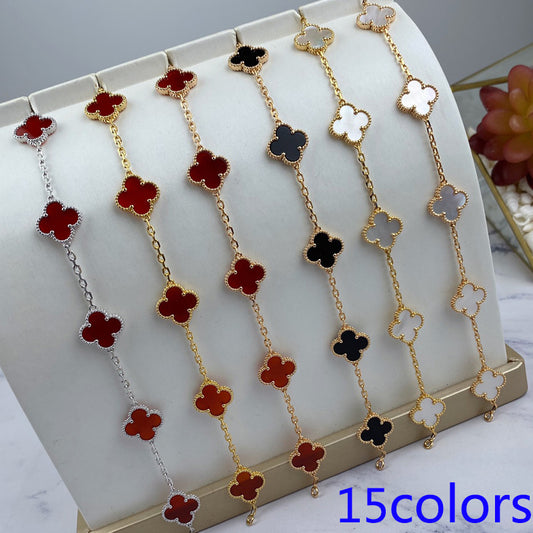 5XVA180KDE Stylish bracelets 5 flowers normal size1.5cm flower