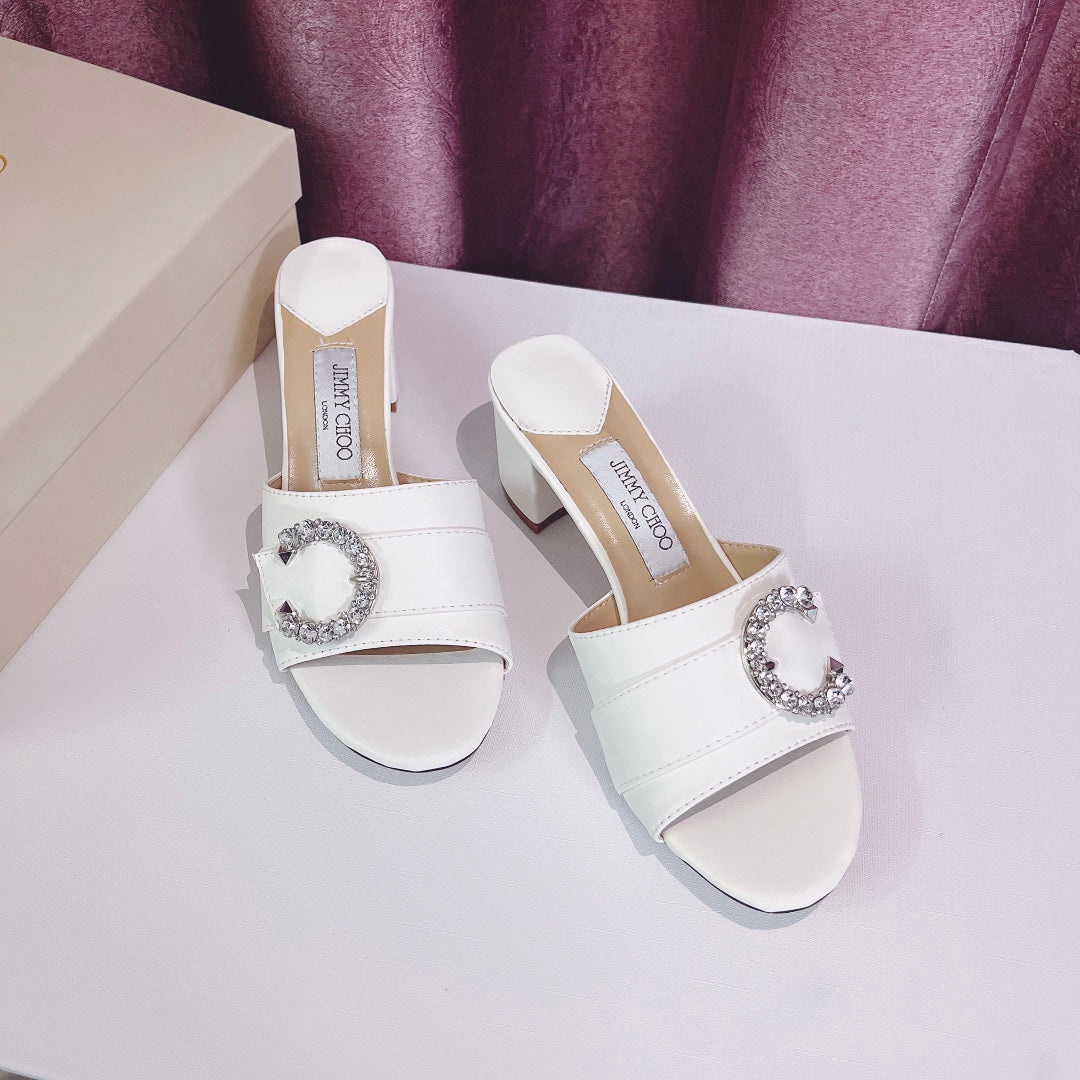 14A166ZDE Stylish Slippers  Heel height 6cm