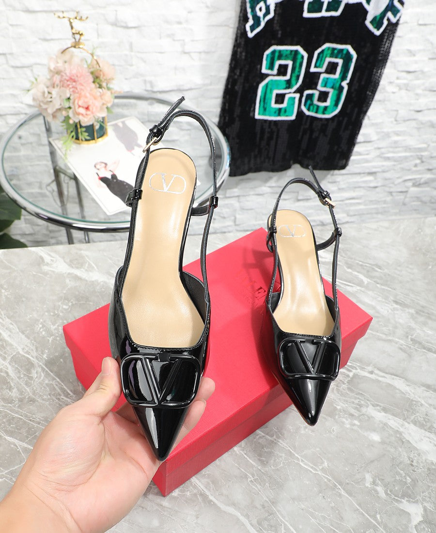 245RVL18ZDE Stylish leather  High heels