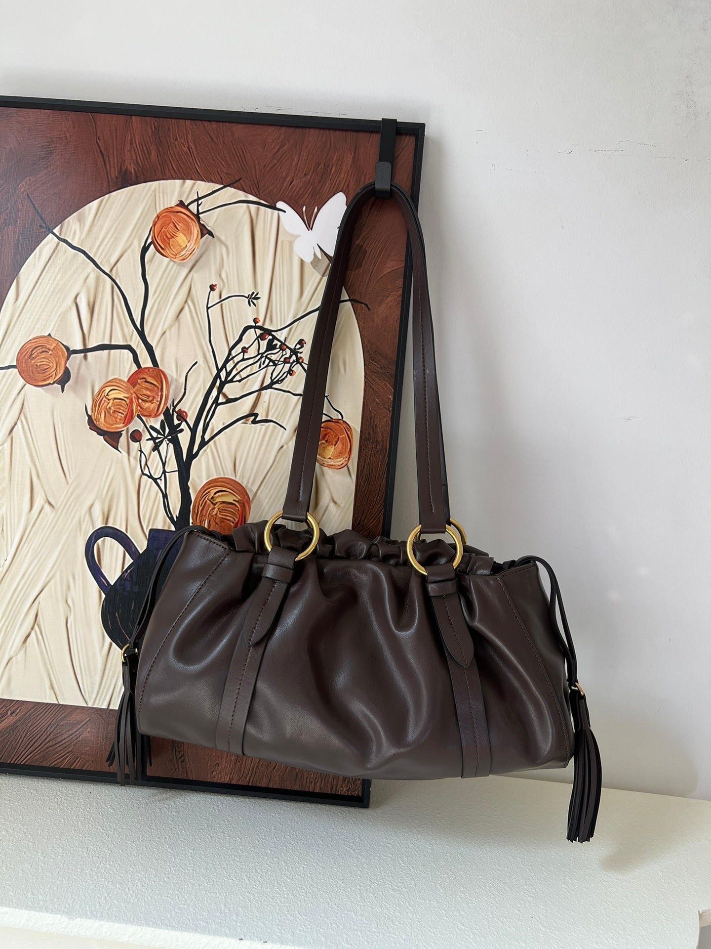 1WA79BDE Stylish leather bag