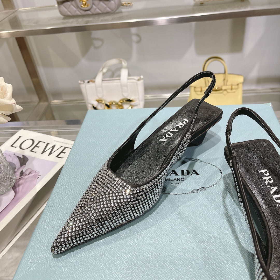 285RP53ZDE Stylish leather shoes (Heel height 4CM)