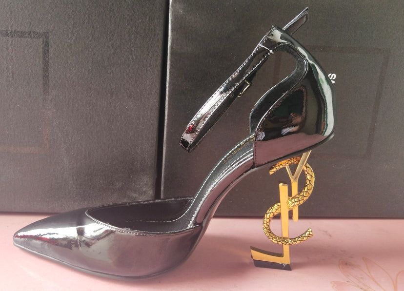 2XSL158ZDE Stylish leather high heels（patent leather）
