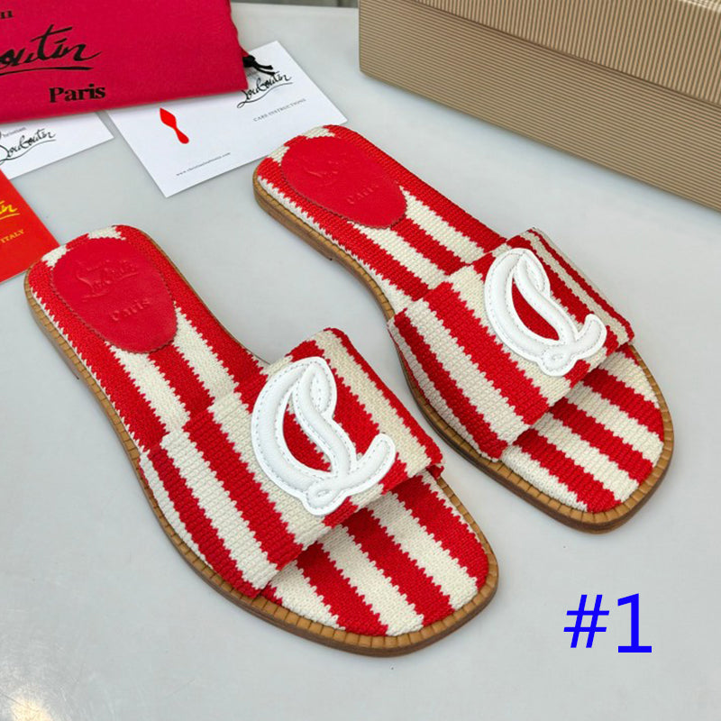 JXA10ZDE Stylish leather + knitted sandals