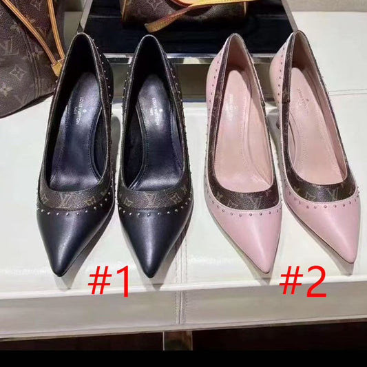 235RE1ZDE Stylish leather High heels